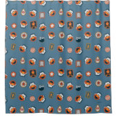 Elmo Woodland Explorer Pattern Douchegordijn (Voorkant)