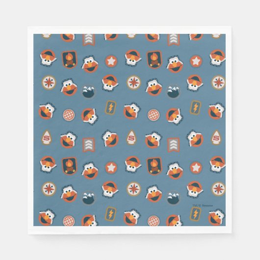 Elmo Woodland Explorer Pattern Servet (Voorkant)