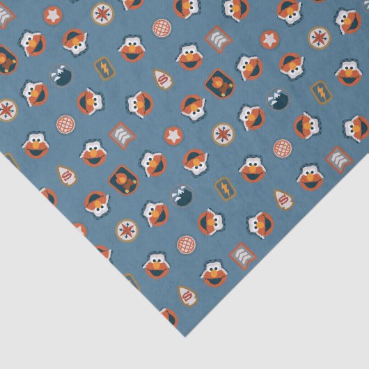Elmo Woodland Explorer Pattern Tissuepapier (Detail)