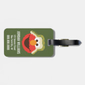 Elmo Woodland Face | Je gegevens toevoegen Bagagelabel (Achterkant horizontaal)