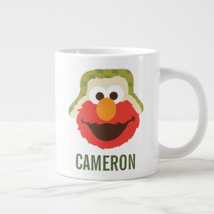 Elmo Woodland Face   Jouw namen toevoegen Grote Koffiekop