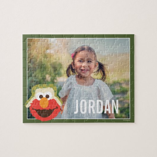 Elmo Woodland Face | Jouw namen toevoegen Legpuzzel (Horizontaal)