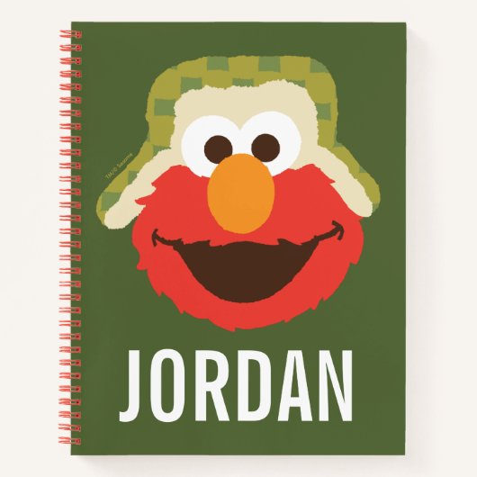 Elmo Woodland Face | Jouw namen toevoegen Notitieboek (Voorkant)