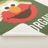 Elmo Woodland Face | Jouw namen toevoegen Sherpa Deken (3/4)
