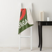 Elmo Woodland Face | Jouw namen toevoegen Sherpa Deken (In situ)