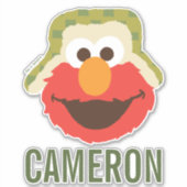 Elmo Woodland Face | Jouw namen toevoegen Sticker (Voorkant)