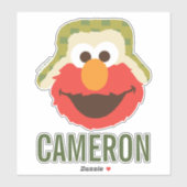 Elmo Woodland Face | Jouw namen toevoegen Sticker (Vel)