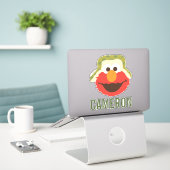 Elmo Woodland Face | Jouw namen toevoegen Sticker (Laptop op bureau)