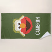 Elmo Woodland Face | Jouw namen toevoegen Strandlaken (Voorkant)