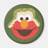 Elmo Woodland Face Magneet (Voorkant)