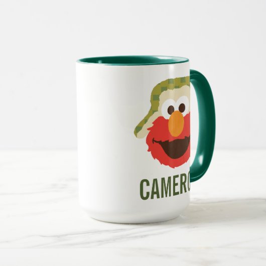 Elmo Woodland Face Mok (Voorkant rechts)