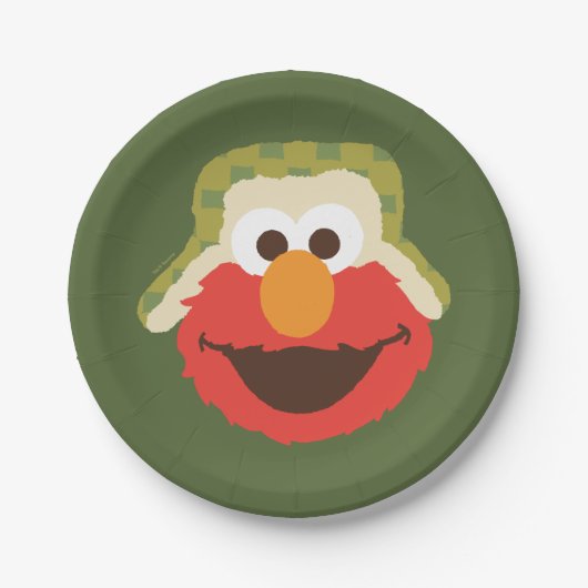 Elmo Woodland Face Papieren Bordje (Voorkant)