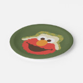 Elmo Woodland Face Papieren Bordje (Gekanteld)
