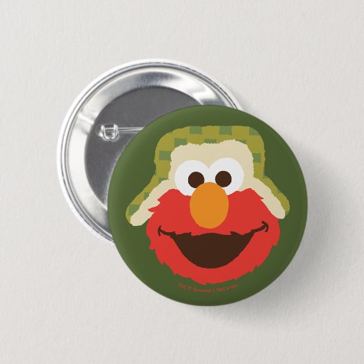 Elmo Woodland Face Ronde Button 5,7 Cm (Voorkant /achterkant)
