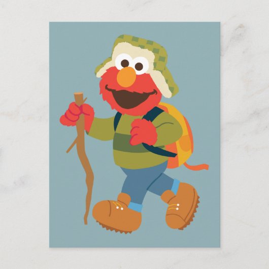 Elmo Woodland Hike Briefkaart (Voorkant)