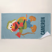 Elmo Woodland Hike | Jouw namen toevoegen Strandlaken (Voorkant)