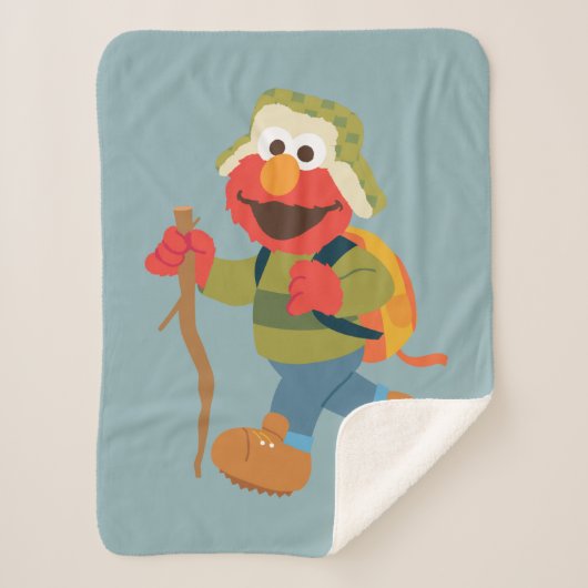 Elmo Woodland Hike Sherpa Deken (Voorkant)