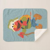 Elmo Woodland Hike Sherpa Deken (Voorkant (horizontaal))