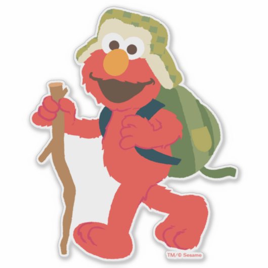 Elmo Woodland Hike Sticker (Voorkant)