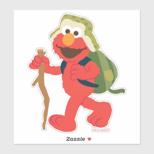 Elmo Woodland Hike Sticker (Vel)