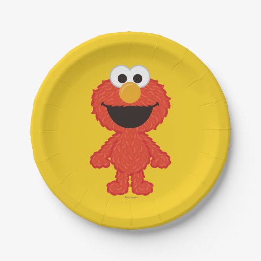 Elmo Wool Style Papieren Bordje (Voorkant)