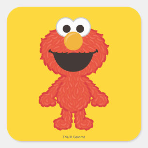 Elmo Wool Style Vierkante Sticker