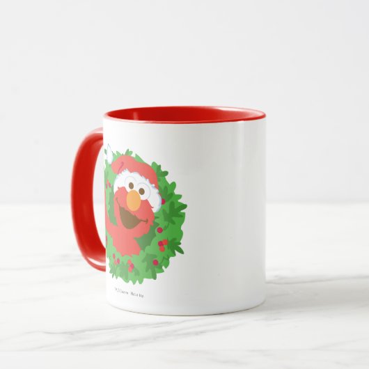 Elmo Wreath Mok (Voorkant links)