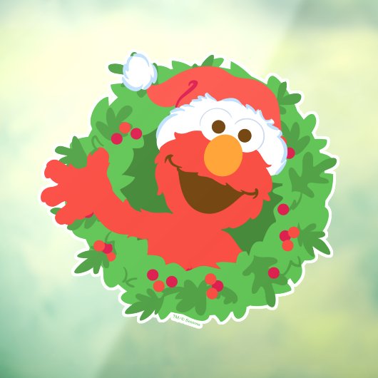 Elmo Wreath Raamsticker (Vel 3)