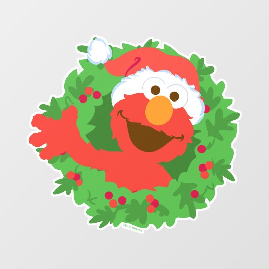 Elmo Wreath Raamsticker (Vel)