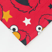Elmo | Zo Gekke Star-patroon Fleece Deken (Hoek)
