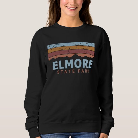 Elmore State Park Vermont Retro Cool Trui (Voorkant)