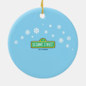 Elmo's Baby's 1st Christmas Photo Ceramic Ornament (Achterkant)