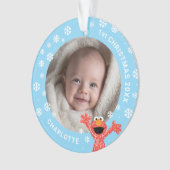 Elmo's Baby's 1st Christmas Photo Ornament (voorkant)