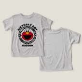 Elmo's Geruite Verjaardagsfeestje van Sesamstraat (Ontwerp Voorkant & Achterkant)