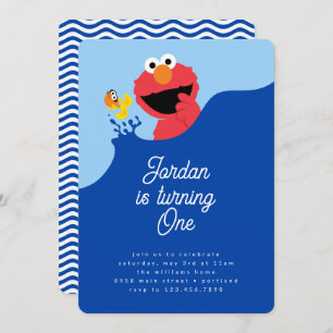 Elmo's Splish Splash Verjaardag Bash Kaart