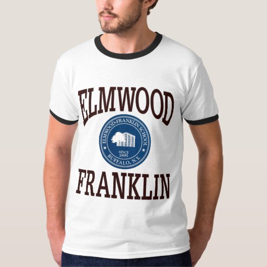 Elmwood Franklin Retro House Logo T-shirt (Voorkant)
