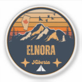 Elnora, Alberta Sticker (Voorkant)