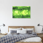 Elodea Plant cellen Canvas Afdruk (Insitu (Slaapkamer))