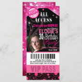 Elodie CORRECT VIP TICKET BINNENLANDSE feestdag (Voorkant / Achterkant)