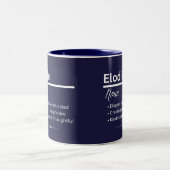 Elodie Personalized Name Coffee Mug Tweekleurige Koffiemok (Center)