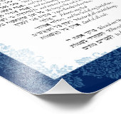Elohai Neshamah Hebrew English Jewish Prayer Foto Afdruk (Hoek)