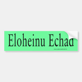 Eloheinu Echad Bumpersticker (zwart)