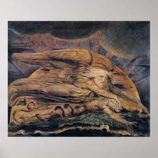 Elohim Creëer Adam Poster (Voorkant)