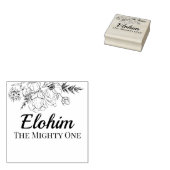 Elohim Hebreeuwse namen van God Typografie Rubberstempel (Gestempeld)