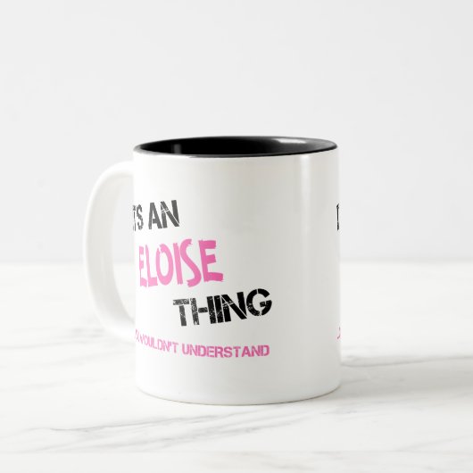 Eloise ding dat je niet zou begrijpen tweekleurige koffiemok (Voorkant links)