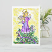 Eloise KerstAngel JL Biel Feestdagenkaart (Staand voorkant)