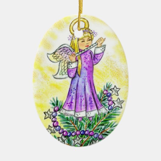 Eloise KerstAngel JL Biel Keramisch Ornament (Voorkant)