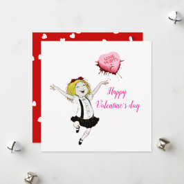 Eloise op Valentijnsdag Feestdagenkaart