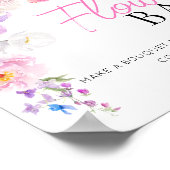 Eloise Roze Bloemen Bar Teken Poster (Hoek)