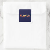 Elokut Vierkante Sticker (Tas)